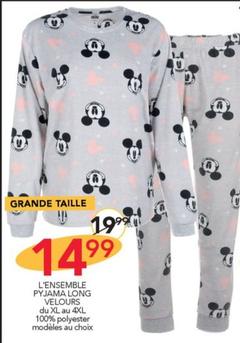 L'Ensemble Pyjama Long Velours