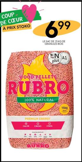 Rubro - Le Sac De 15 Kg De Granules Bois