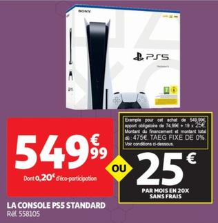 La Console PS5 Standard