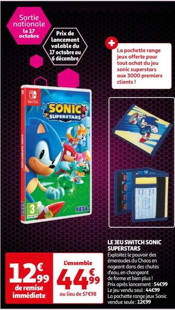 Nintendo Switch - Le Jeu Switch Sonic Superstars