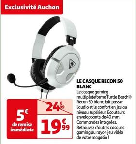 Auchan - Le Casque Recon 50 Blanc