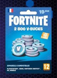 Promo Fortnite - Carte 2800 V-bucks Auchan : 7,99€