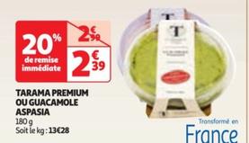 aspasia tarama premium ou guacamole