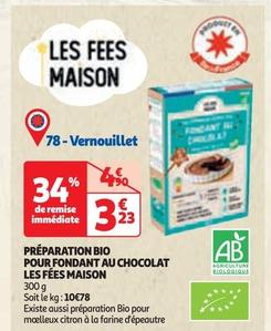 les fees maison preparation bio pour fondant au chocolat