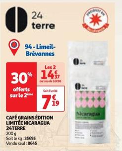 cafe grans edition limitee nicaragua 24 terre