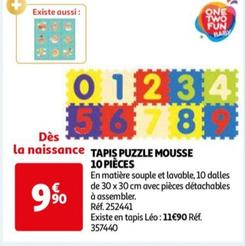 Tapis Puzzle Mousse 10 Pieces offre à 9,9€ sur Auchan