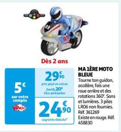 Ma 1ere Moto Bleue