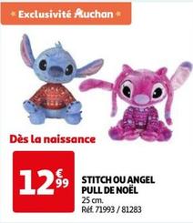 STITCH OU ANGEL PULL DE NOËL