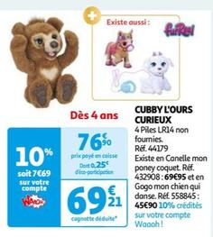 CUBBY L'OURS CURIEUX