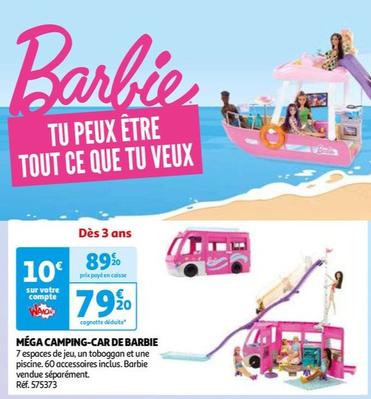 mega camping car de barbie