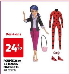 Poupee + 2 Tenues Marinette