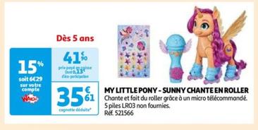 My Little Pony Sunny Chante En Roller