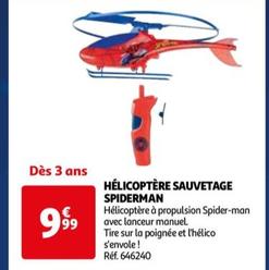 helicoptere sauvetage spiderman
