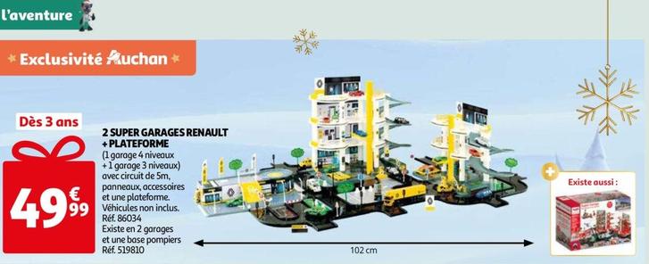 2 Super Garages Renault + Plateforme