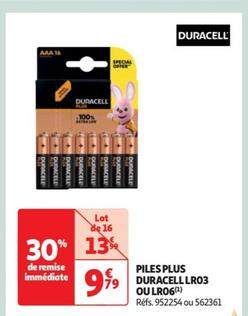 Piles Plus Duracell Lr03