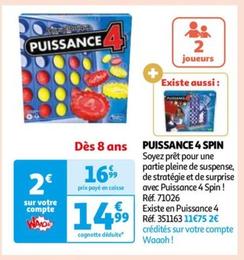 puissance 4 spin