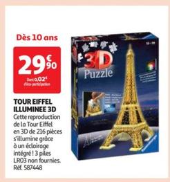 Tour Eiffel Illuminee 3d
