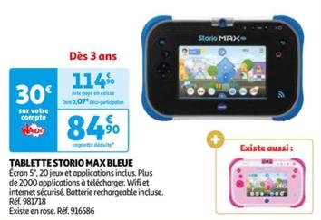 tablette storio max bleue