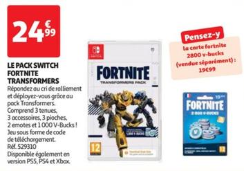 le pack switch fortnite transformers