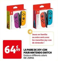 Nintendo Switch - La Paire De Joy-con Pour