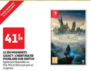 Nintendo - Le Jeu Hogwarts Legacy: L'heritage De Poudlard Sur Switch