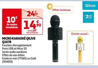 Micro Karaoké Qilive Q1078