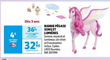 BARBIE PÉGASE SONS ET LUMIÈRES