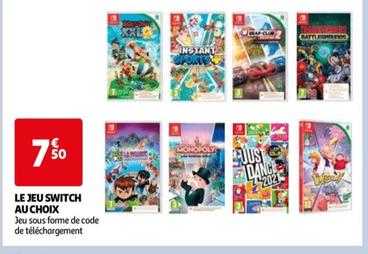 Nintendo - Le Jeu Switch Au Choix