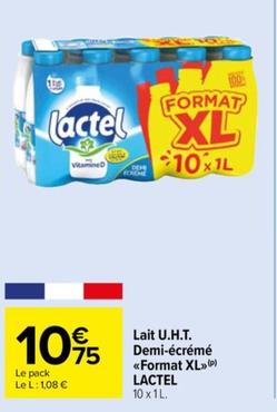 Lait U.H.T. Demi-écrémé Format XL