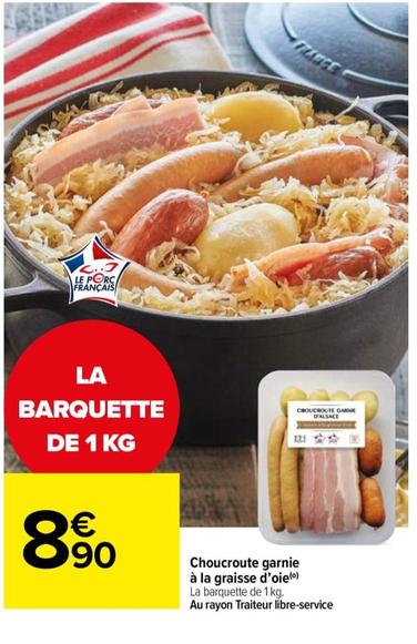 Choucroute garnie à la graisse d'oie(