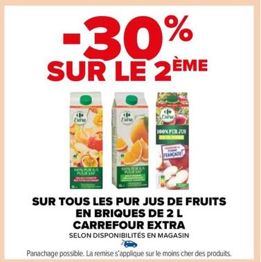 Sur Tous Les Pur Jus De Fruits En Briques De 2 L