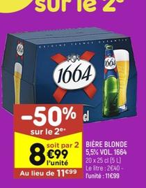 1664 - Biere Blonde 5.5% Vol.