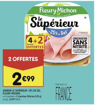 Jambon Le Supérieur -25% De Sel