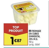 fromage en cubes emmental 29% m.g.