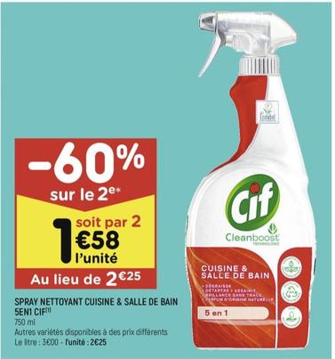 Spray Nettoyant Cuisine & Salle De Bain 5en1