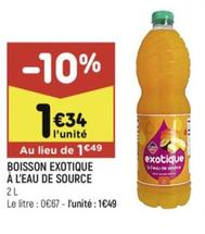 Boisson Exotique À L'eau De Source