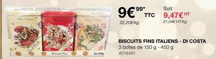Biscuits Fins Italiens Di Costa offre à 9,99€ sur Costco