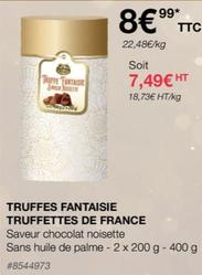 Truffes Fantaisie Truffettes De France offre à 7,49€ sur Costco