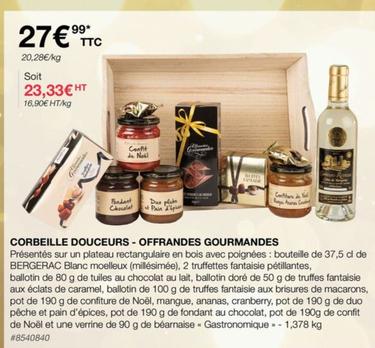 Corbeille Douceurs Offrandes Gourmandes offre à 23,33€ sur Costco