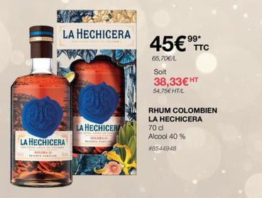 La Hechicera - Rhum Colombien offre à 45,99€ sur Costco