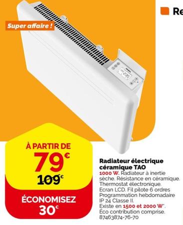 Radiateur Électrique Ceramique Tao