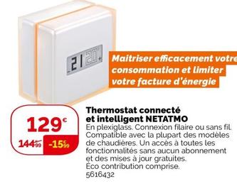 Thermostat Connecté Et Intelligent Netatmo