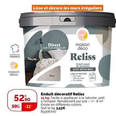 Maison Deco - Enduit Décoratif Reliss