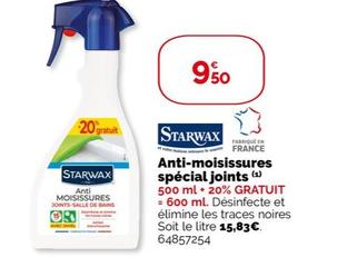 starwax - anti-moisissures spécial joints