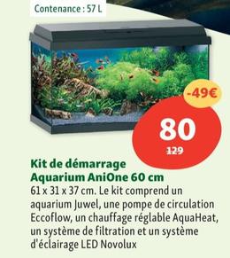 Anione - Kit De Démarrage Aquarium 60 Cm