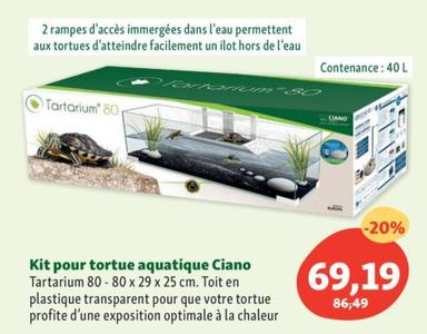ciano - kit pour tortue aquatique
