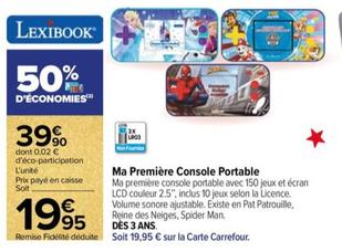 Lexibook - Ma Première Console Portable