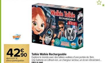 Buki - Talkie Walkie Rechargeable