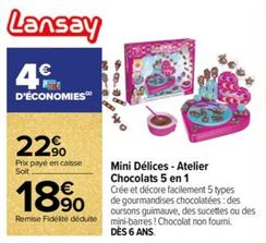 Lansay - Mini Delices-atelier Chocolats 5 En 1