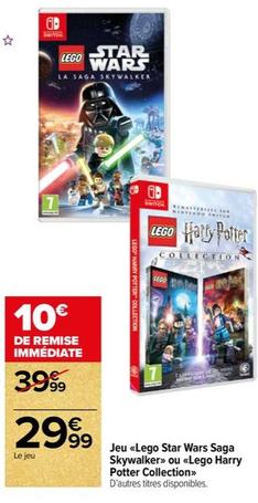 Nintendo - Jeu Lego Star Wars Saga Skywalker Ou Lego Harry Potter Collection